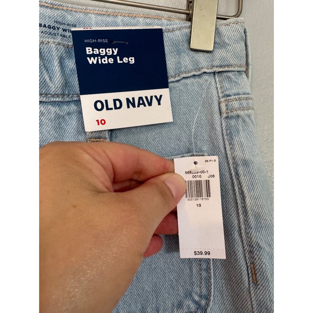 NWT Old Navy Bundle Of Girls Jeans, Long Sleeve Blouses, Black Leggings Sz 10-12 - Picture 8 of 13